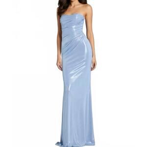 NEW JOVANI kinley long formal prom dress in light blue